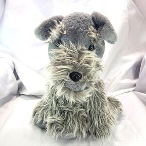 Walgreens Gray Schnauzer Dog Plush Stuffed Animal 14 Inch Sitting 2019